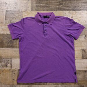Hugo Boss polo shirt men's medium‎ purple pima cotton